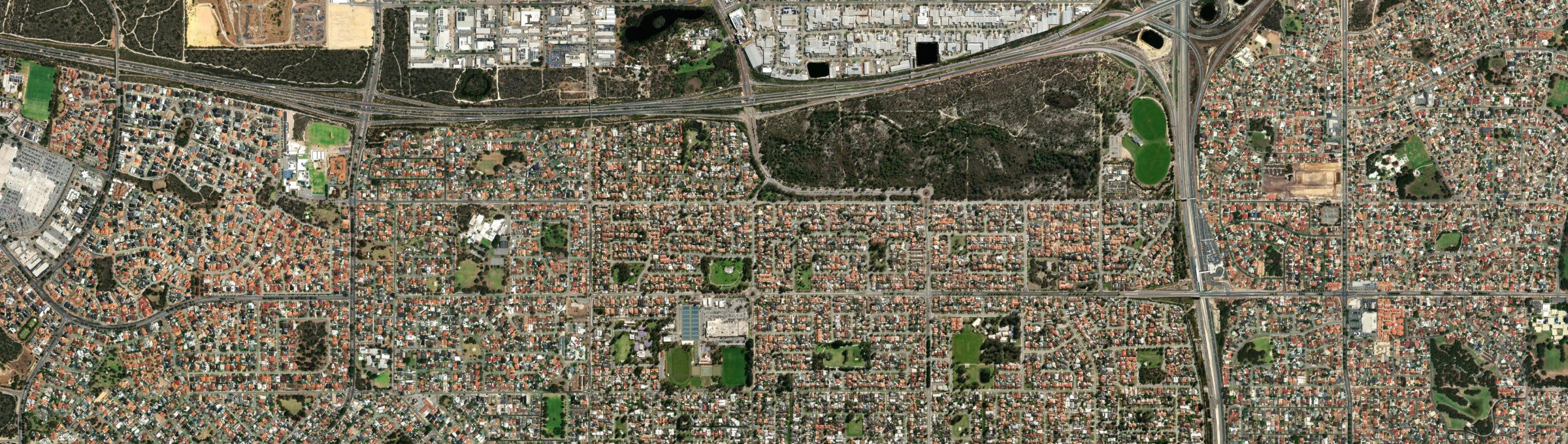 Aerial view of Noranda, WA