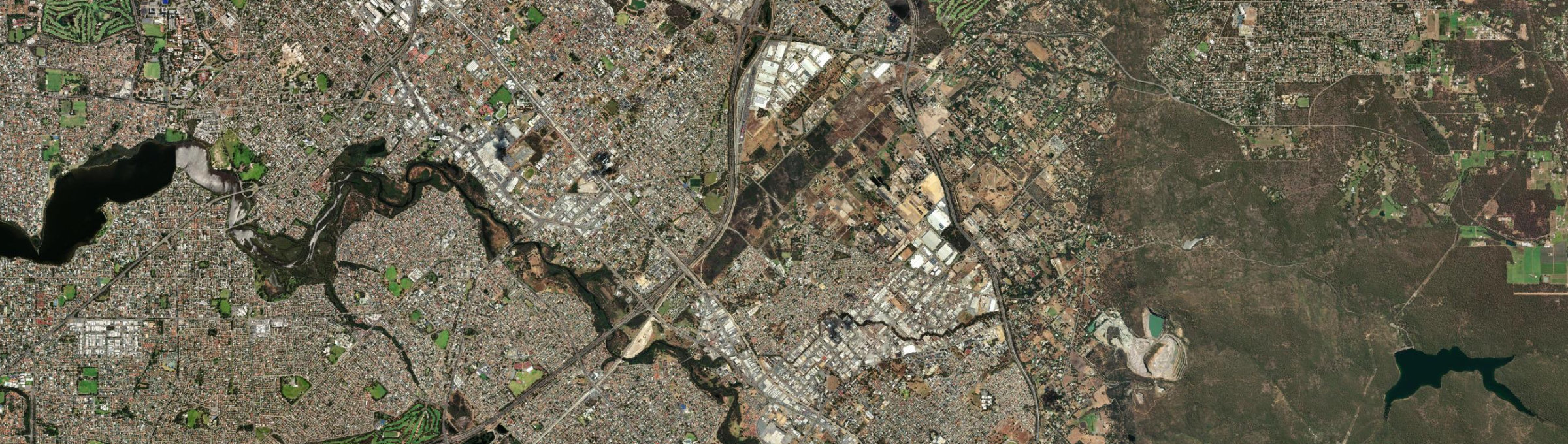 Aerial view of Kenwick, WA