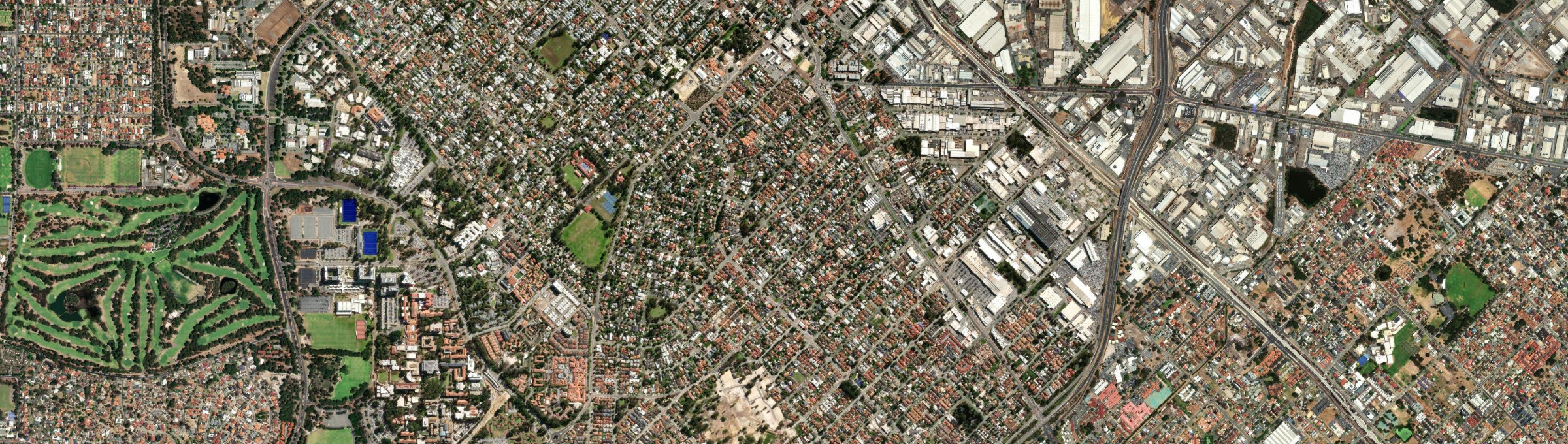 Aerial view of St James (WA), WA