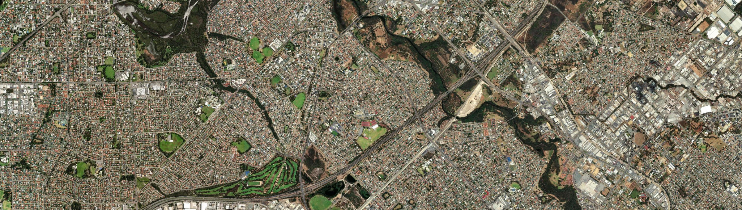 Aerial view of Langford, WA