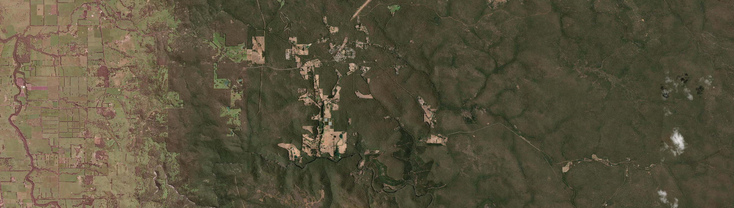 Aerial view of Dwellingup, WA