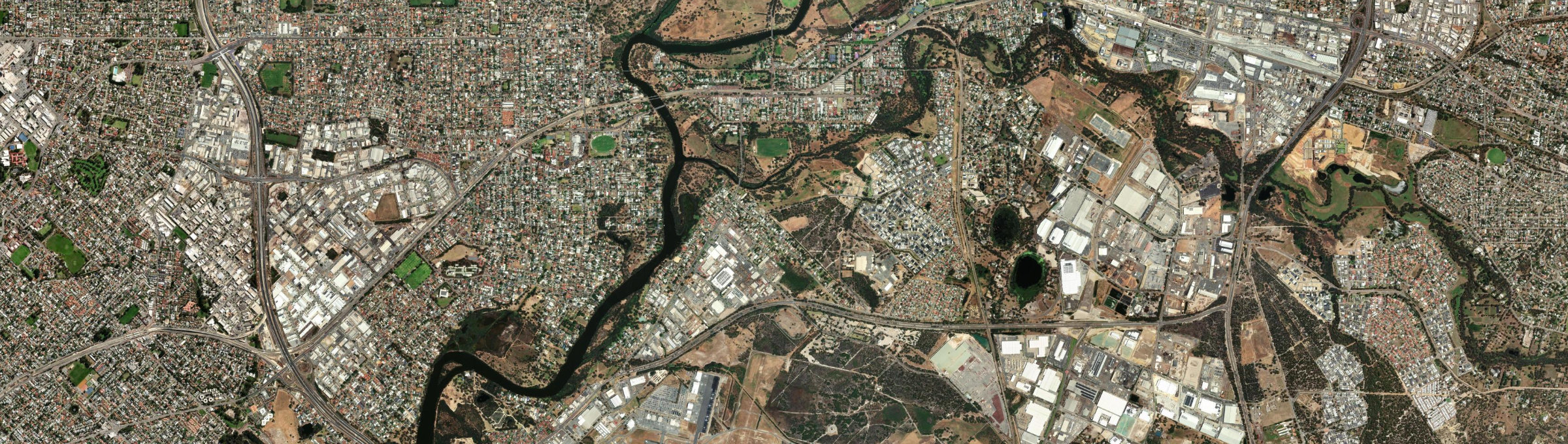 Aerial view of South Guildford, WA