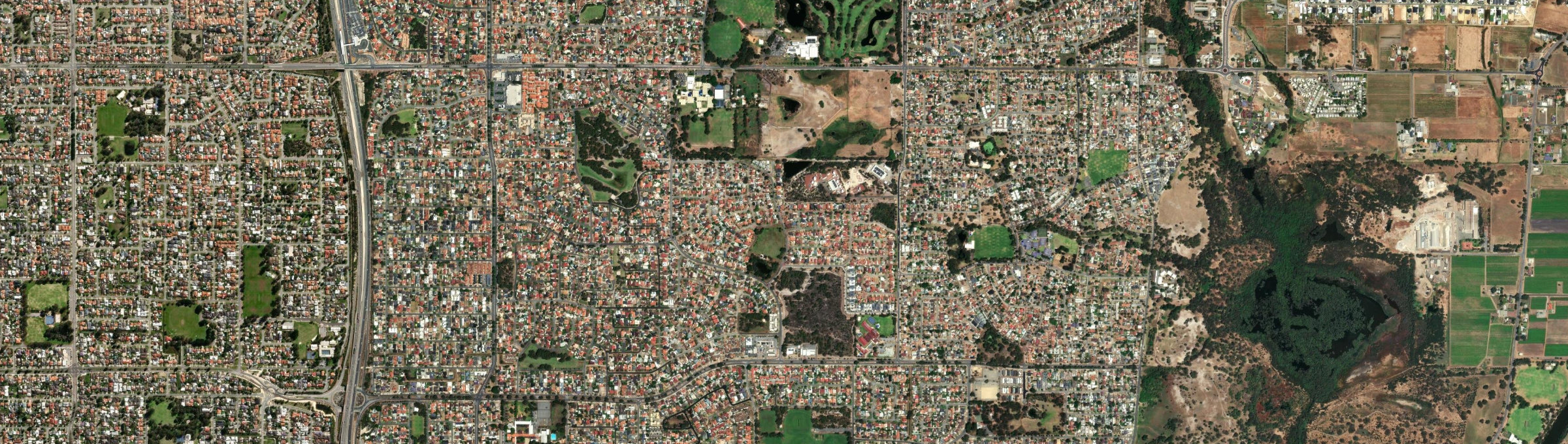 Aerial view of Kiara, WA