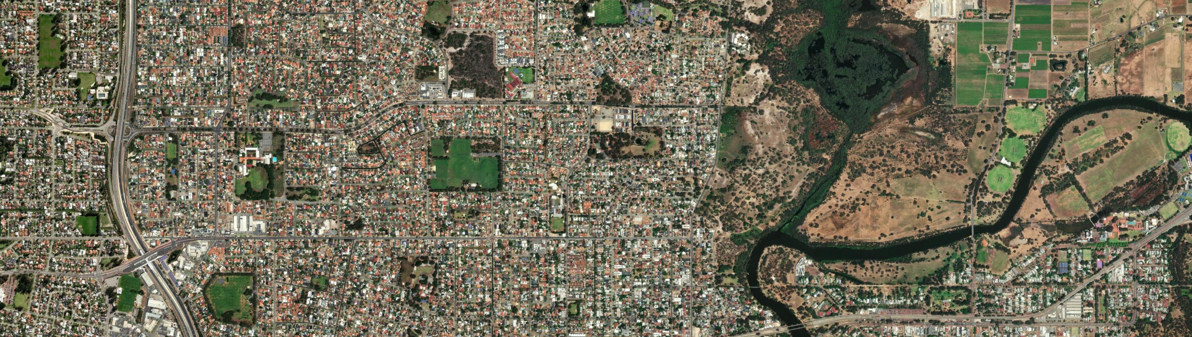 Aerial view of Eden Hill, WA