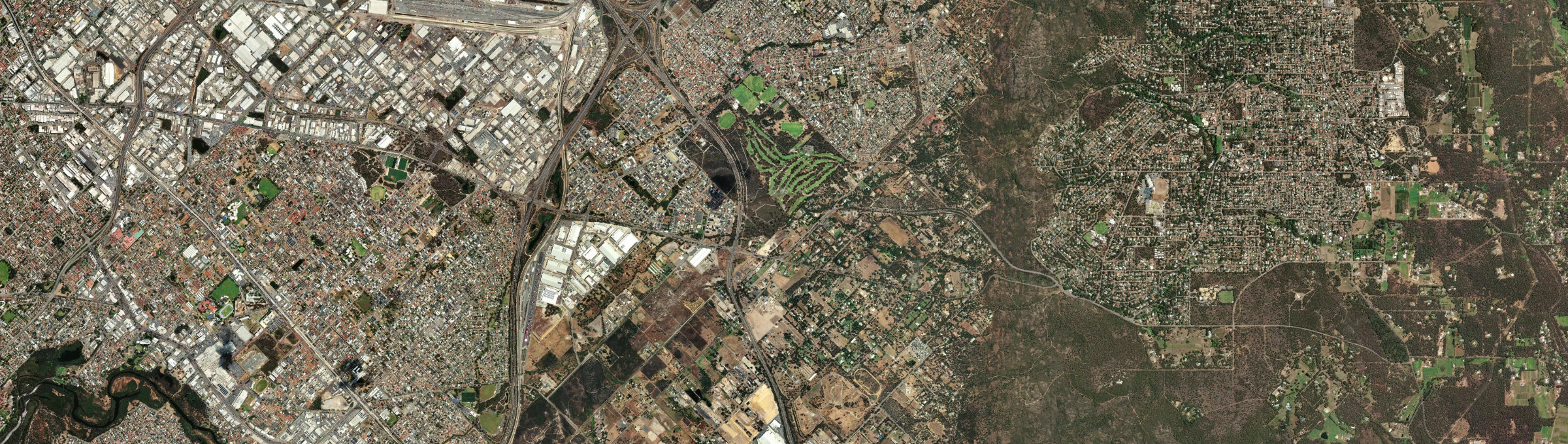 Aerial view of Wattle Grove (WA), WA
