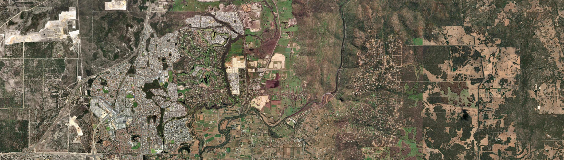 Aerial view of Upper Swan, WA