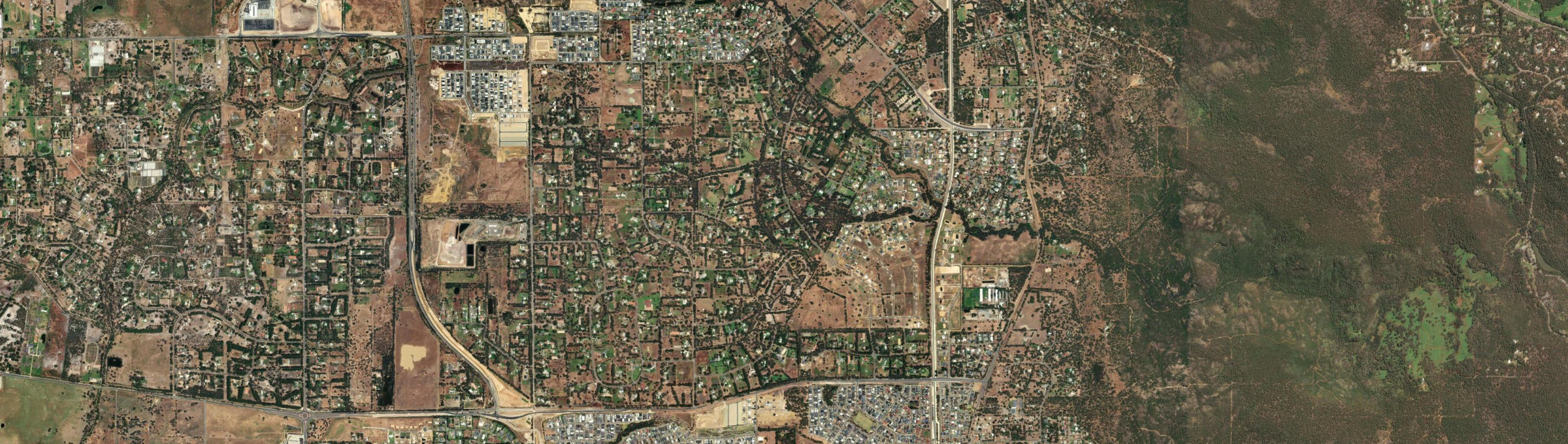 Aerial view of Darling Downs, WA