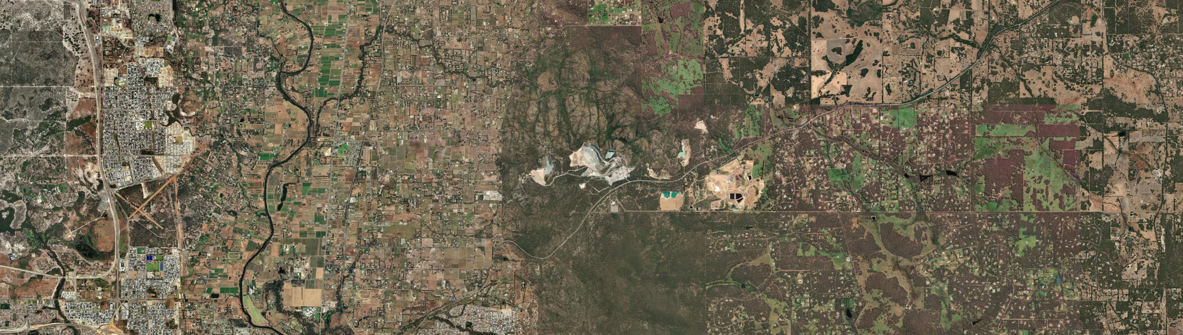 Aerial view of Red Hill (WA), WA