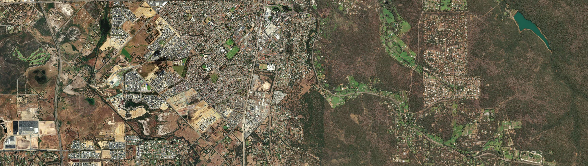 Aerial view of Mount Richon, WA