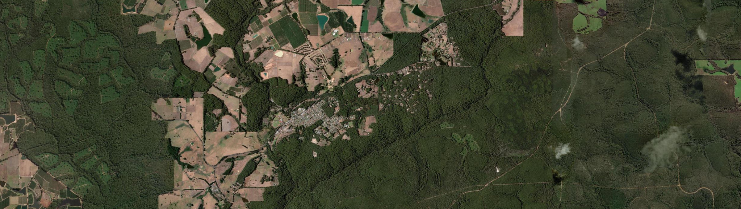 Aerial view of Pemberton, WA