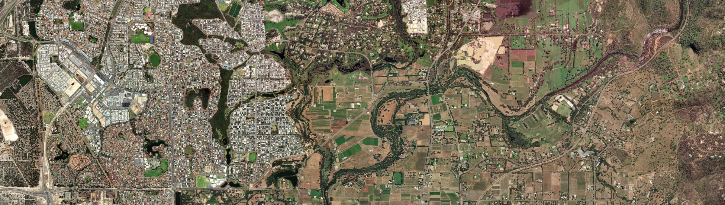 Aerial view of Belhus, WA