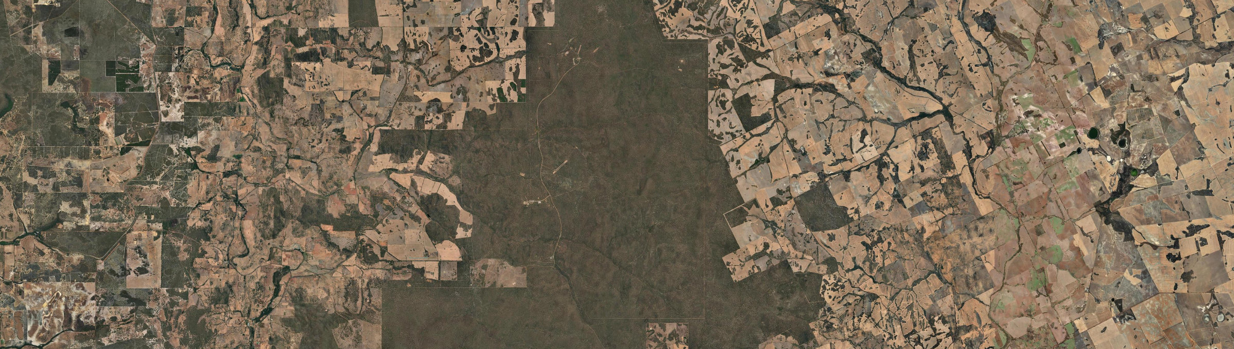 Aerial view of Bindoon Training Area, WA