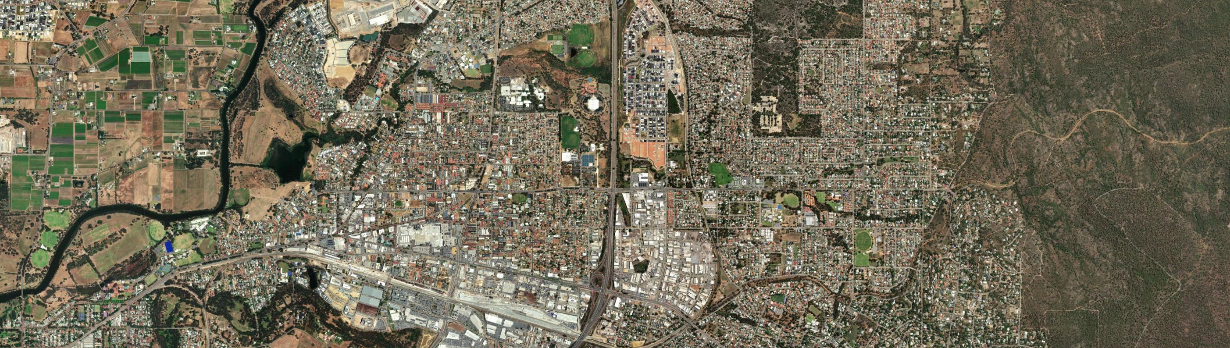 Aerial view of Midvale, WA