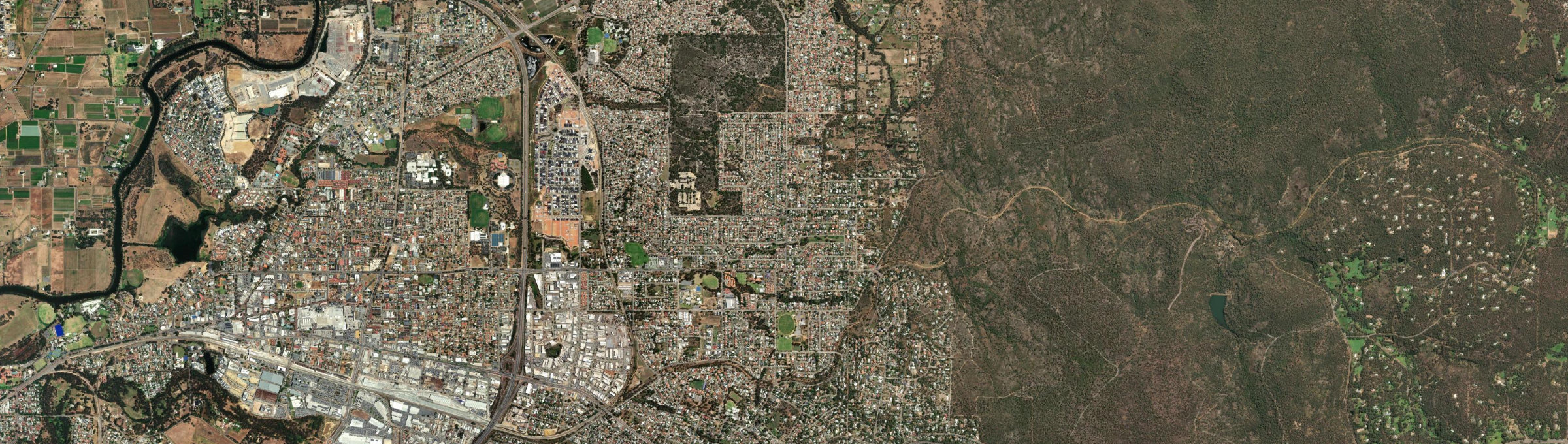 Aerial view of Swan View, WA