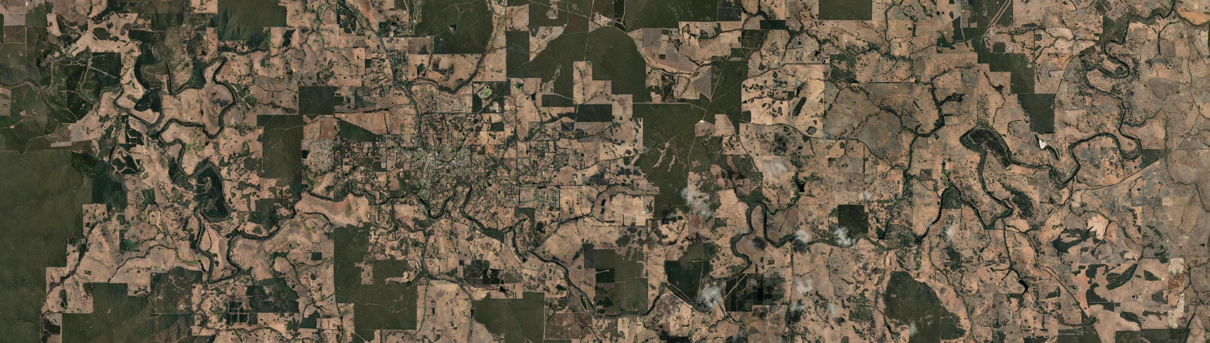 Aerial view of Kangaroo Gully, WA