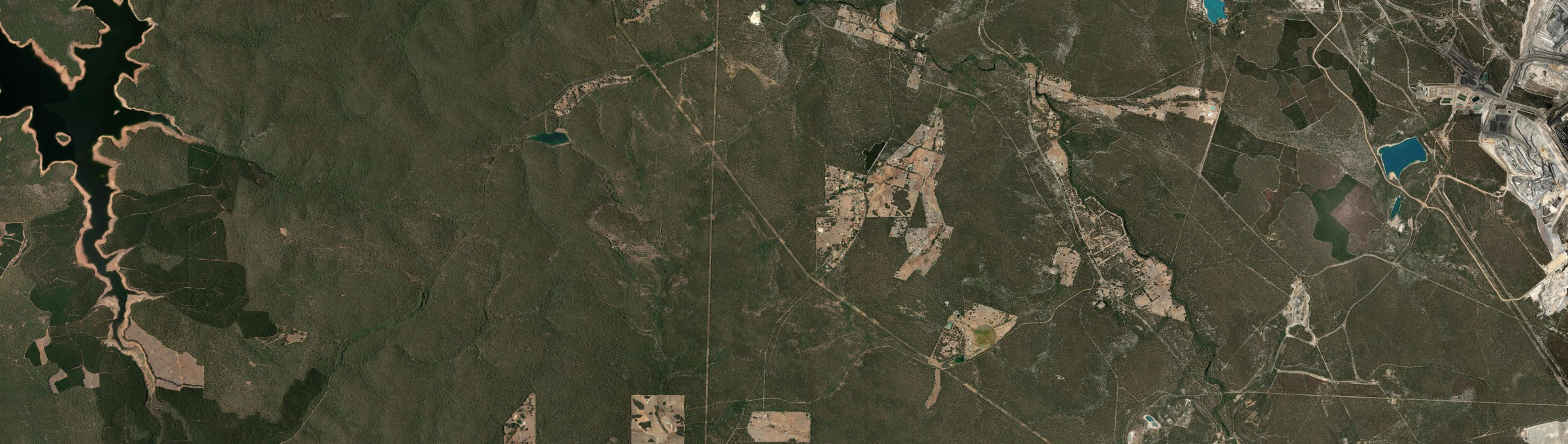 Aerial view of Preston Settlement, WA