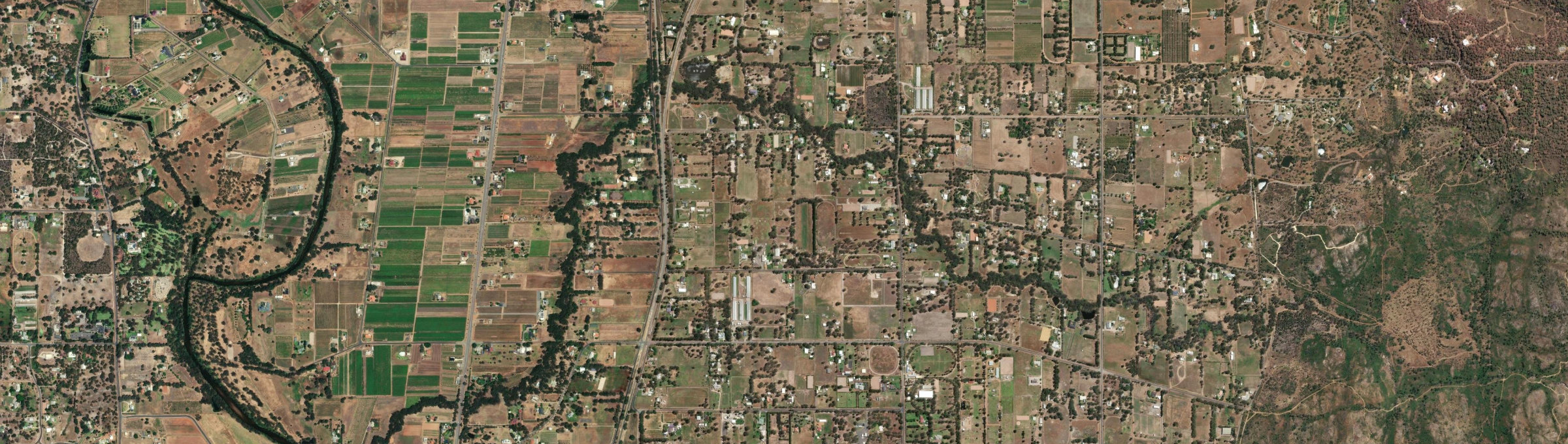 Aerial view of Millendon, WA