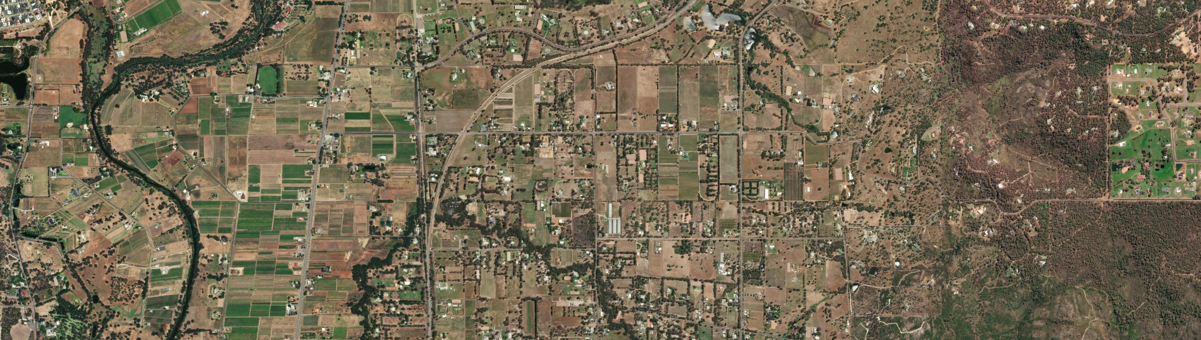 Aerial view of Baskerville, WA