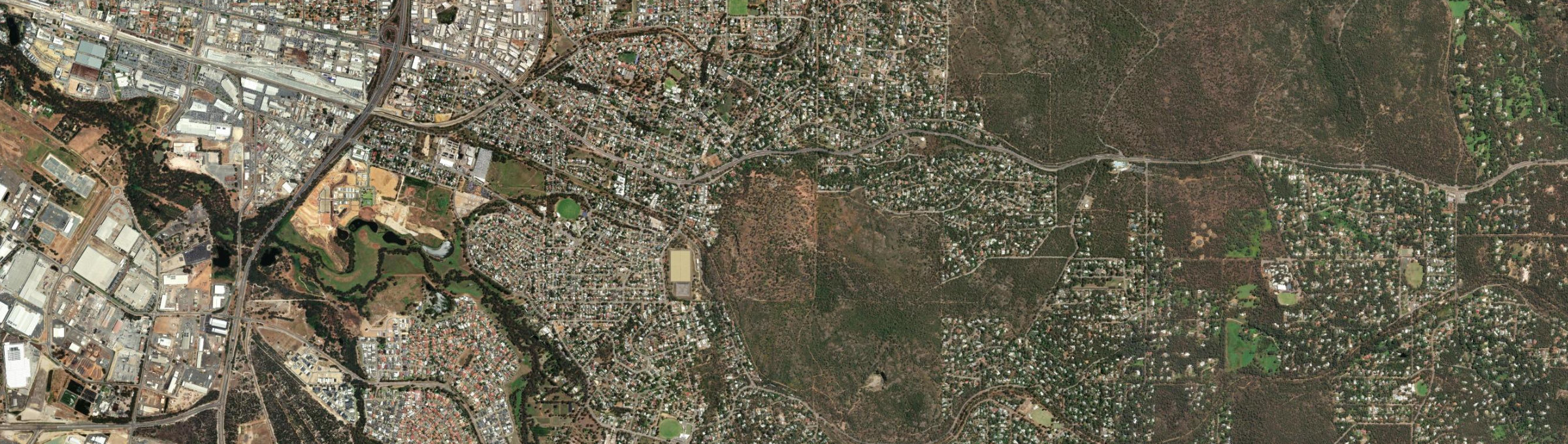 Aerial view of Greenmount (WA), WA