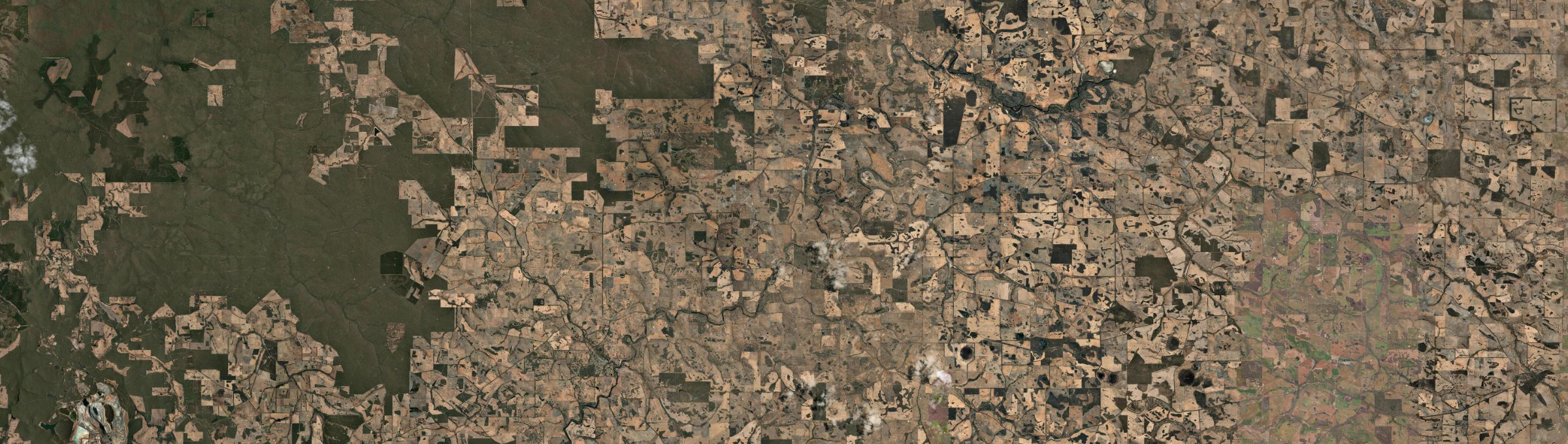 Aerial view of Dinninup, WA