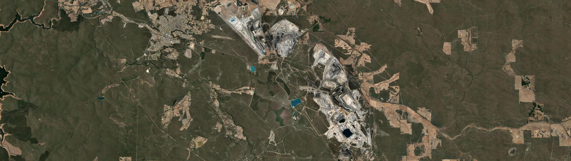 Aerial view of Shotts, WA