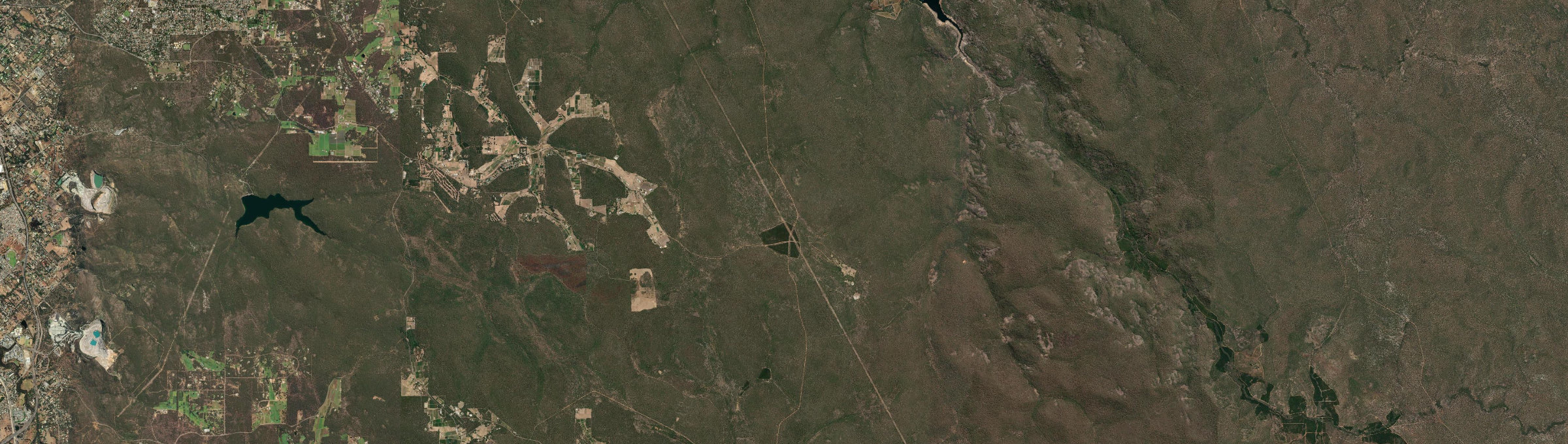Aerial view of Pickering Brook, WA
