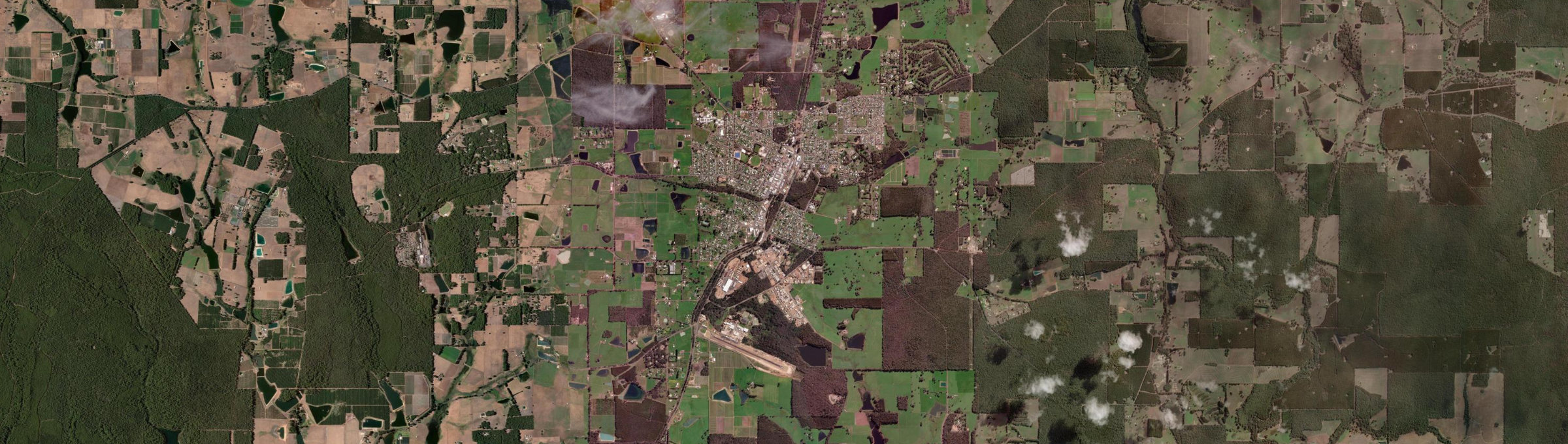 Aerial view of Manjimup, WA