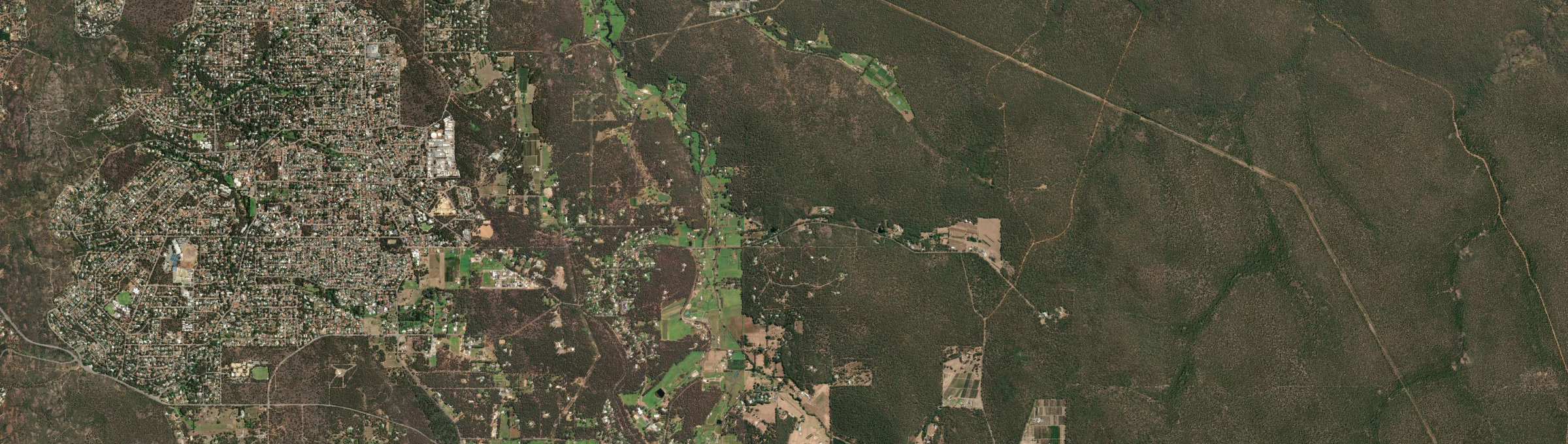 Aerial view of Bickley, WA