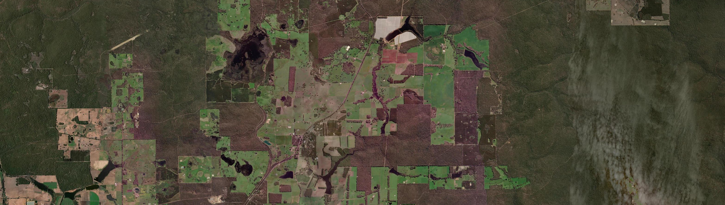 Aerial view of Wilgarrup, WA