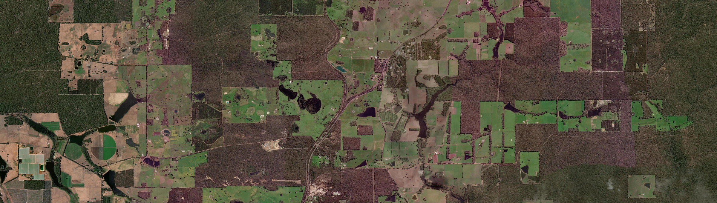 Aerial view of Palgarup, WA