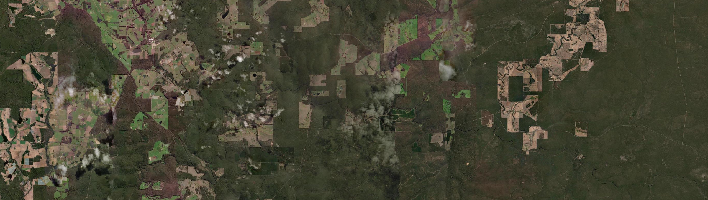 Aerial view of Upper Warren, WA