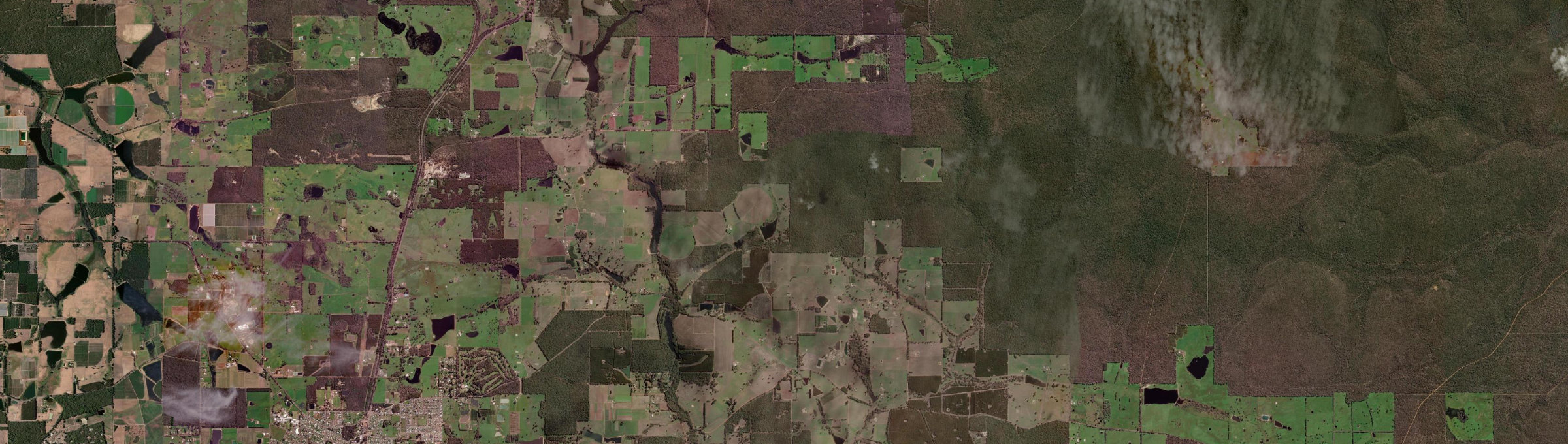 Aerial view of Balbarrup, WA