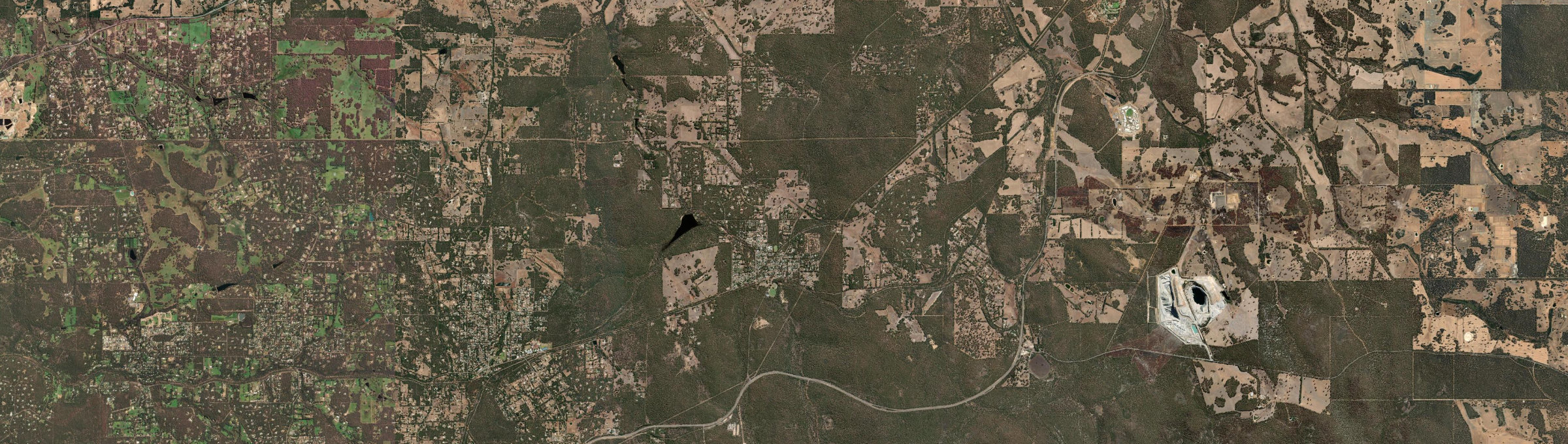 Aerial view of Chidlow, WA