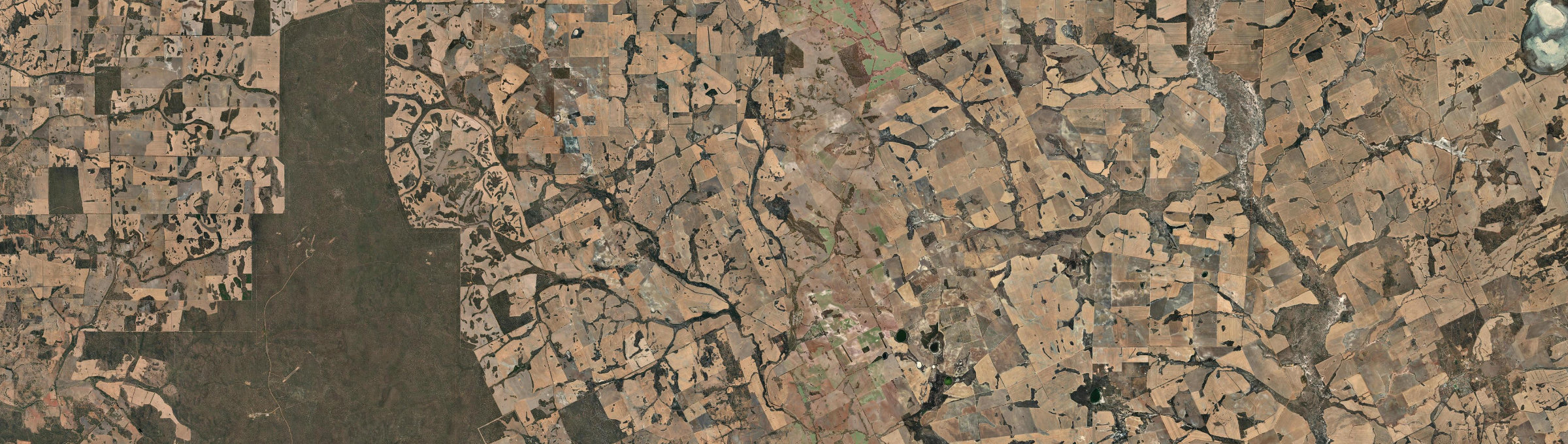 Aerial view of Bolgart, WA