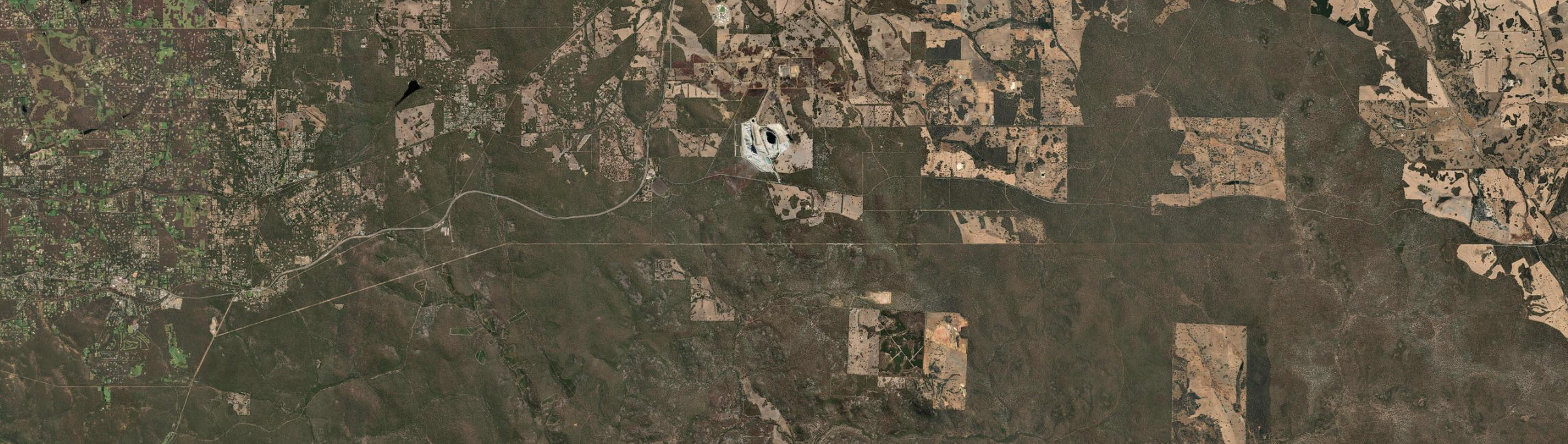 Aerial view of The Lakes, WA