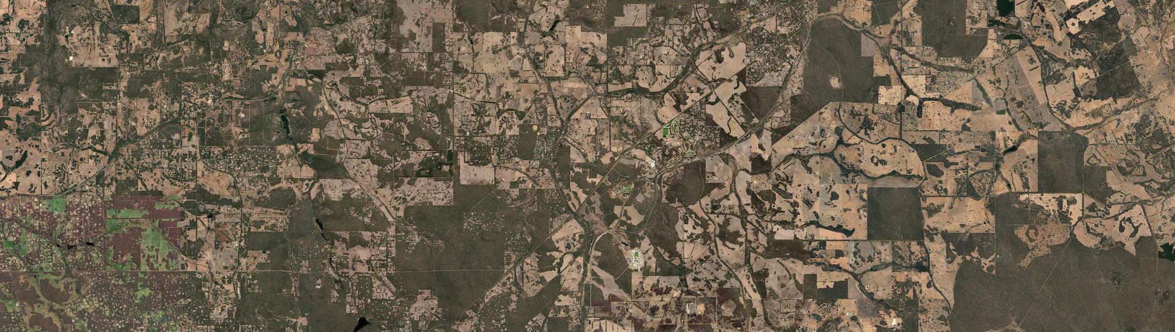 Aerial view of Wooroloo, WA