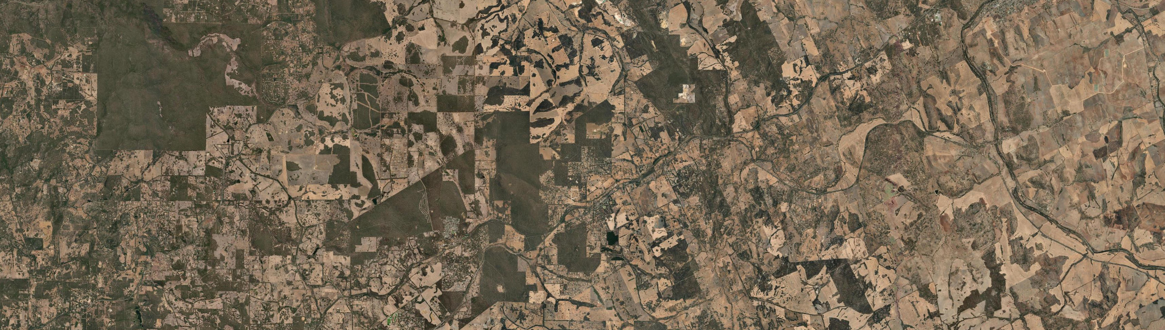 Aerial view of Bakers Hill, WA