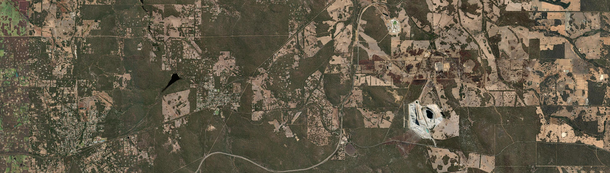 Aerial view of Beechina, WA