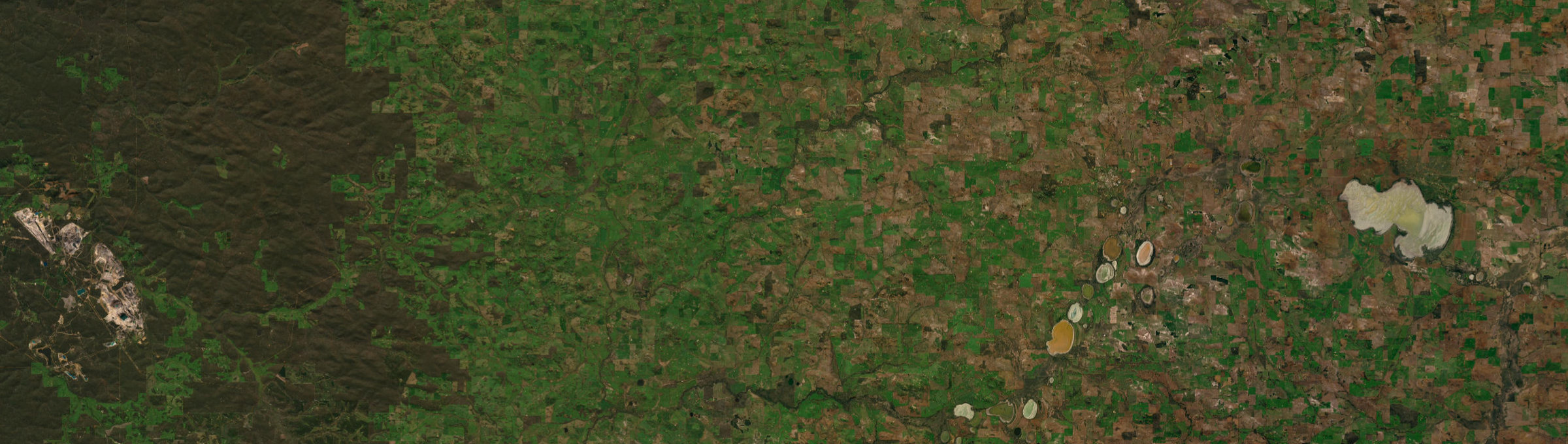 Aerial view of Arthur River (WA), WA