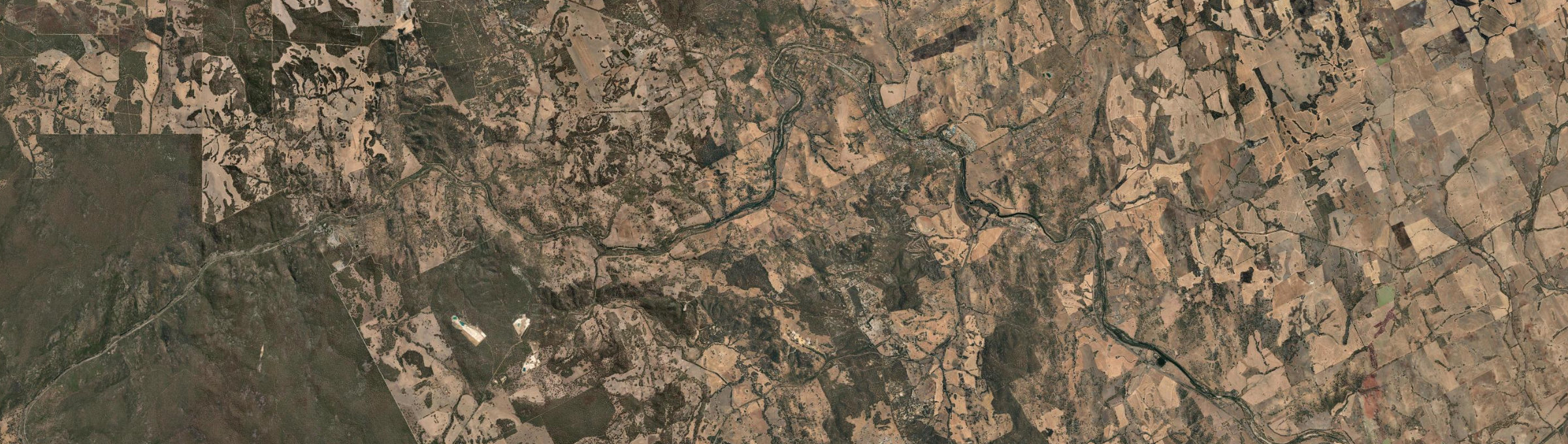 Aerial view of Toodyay, WA
