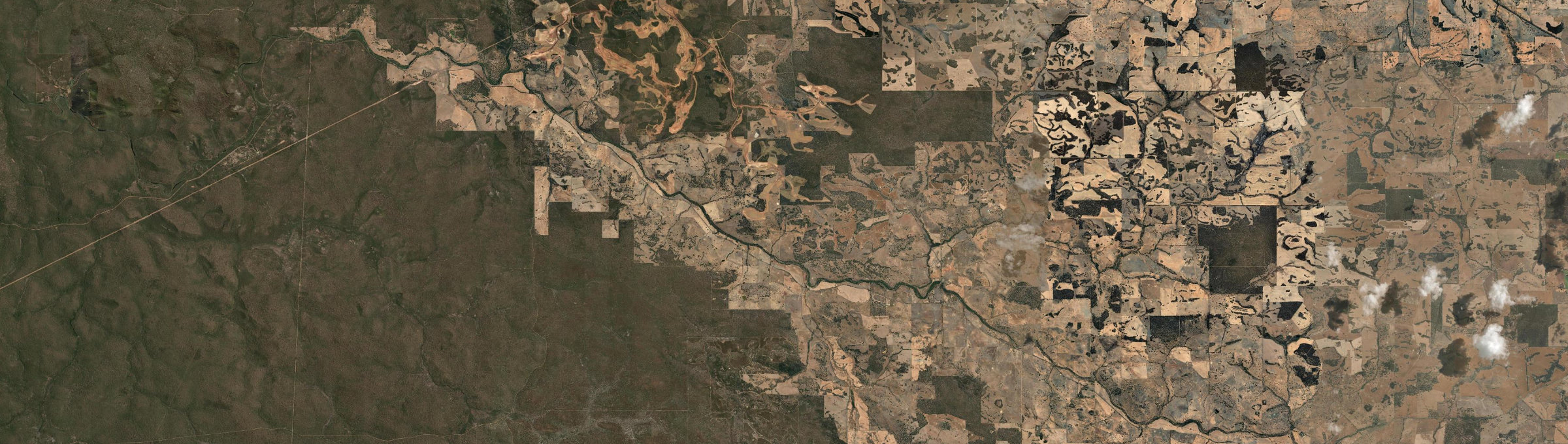 Aerial view of Quindanning, WA