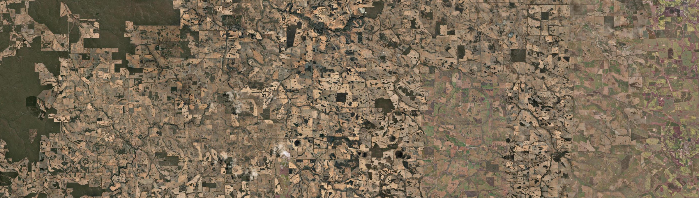 Aerial view of Kulikup, WA