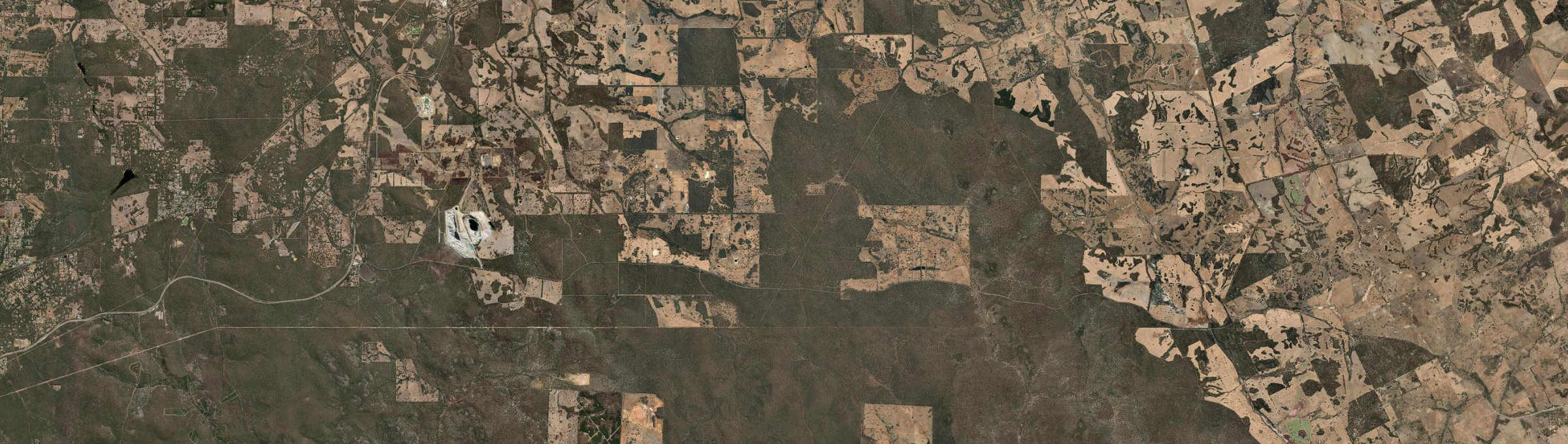 Aerial view of Woottating, WA
