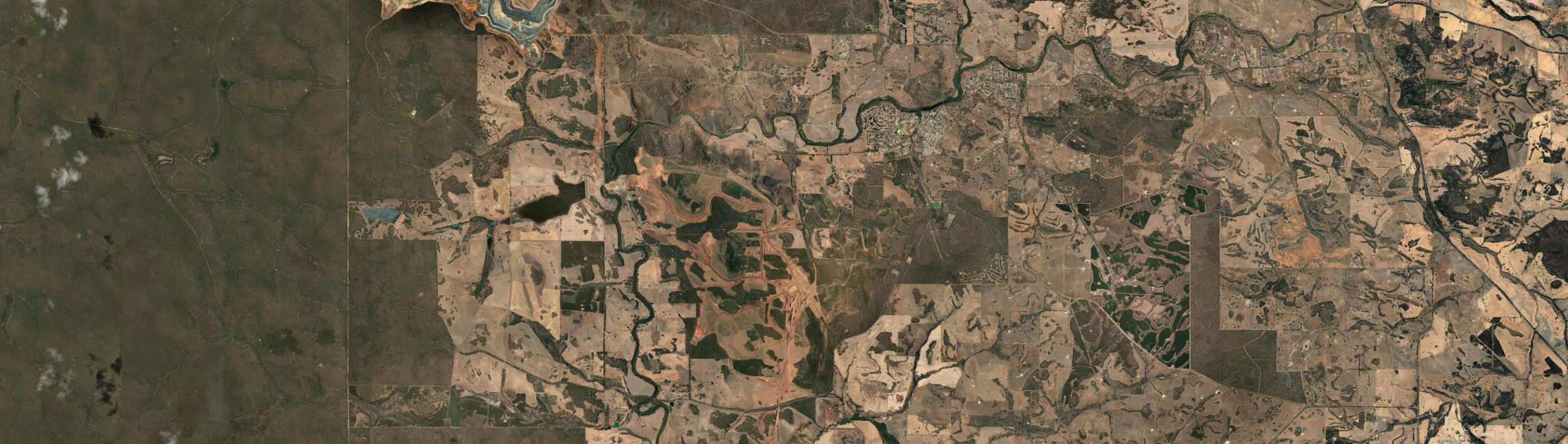Aerial view of Boddington, WA