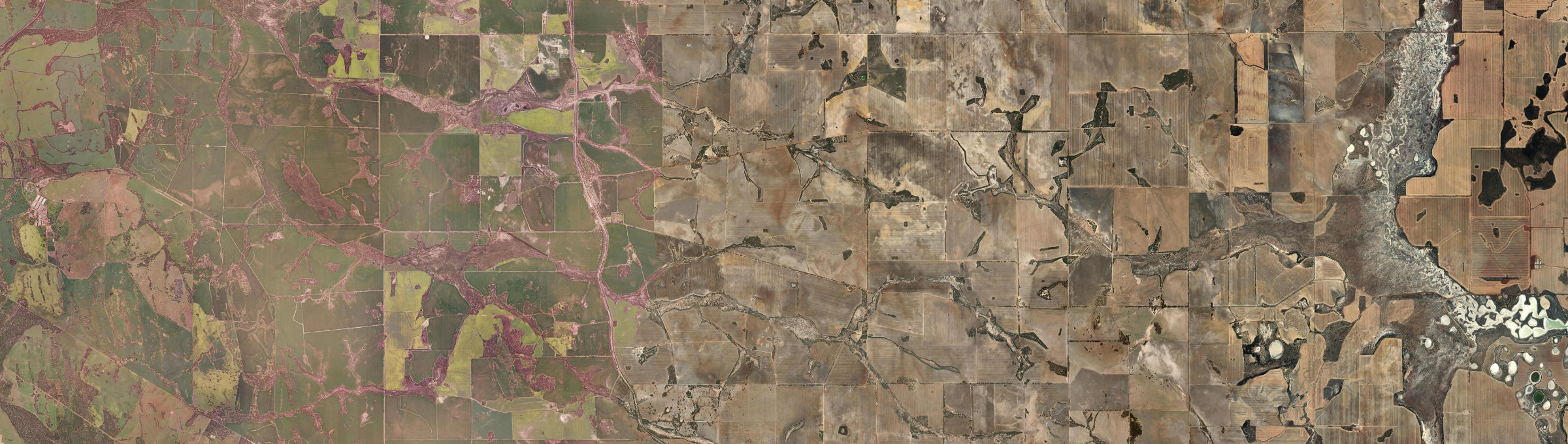 Aerial view of Yerecoin, WA