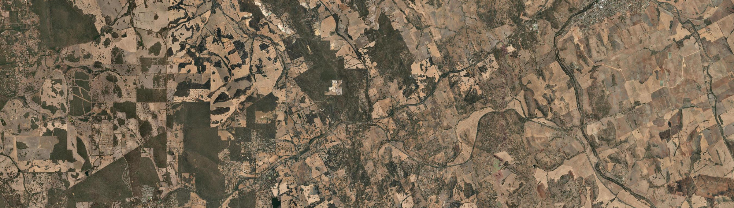 Aerial view of Clackline, WA