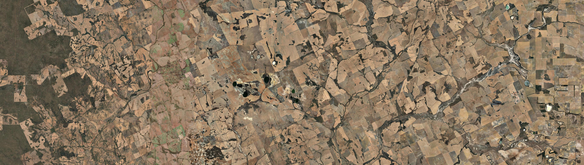 Aerial view of Mumberkine, WA