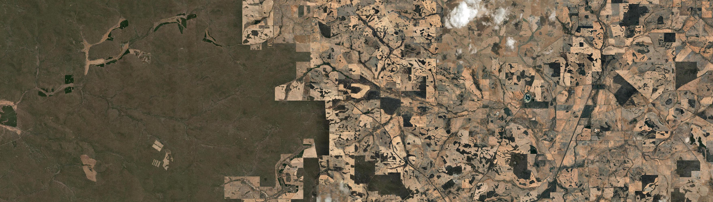 Aerial view of Meeking, WA