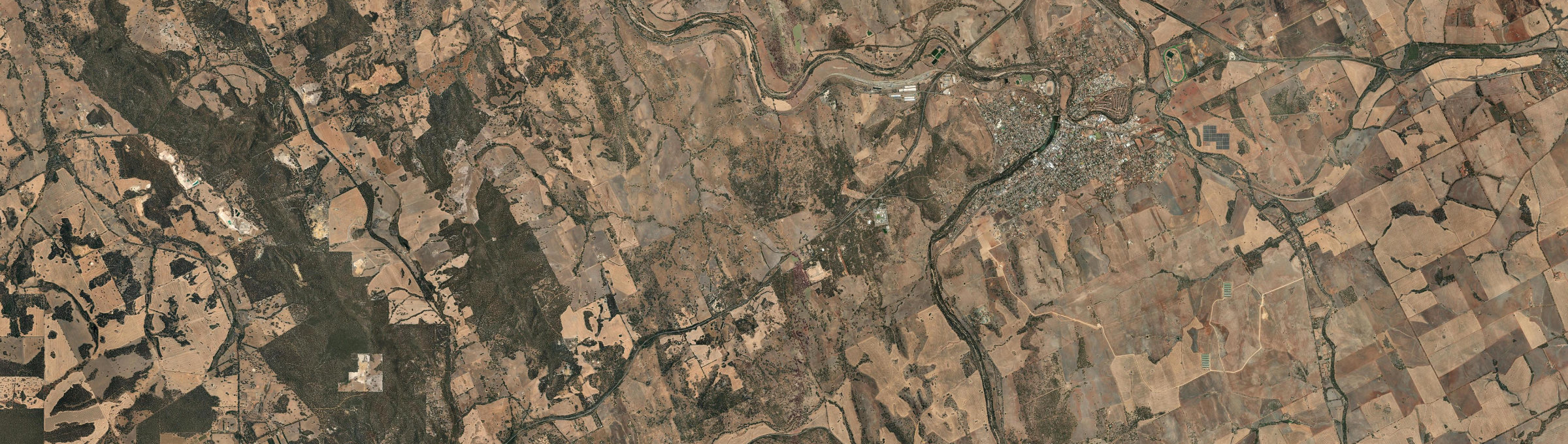Aerial view of Burlong, WA
