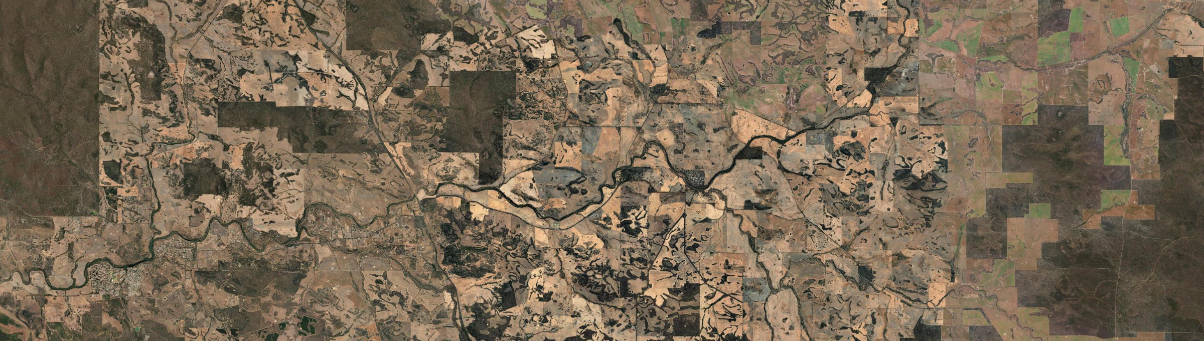 Aerial view of Dwarda, WA